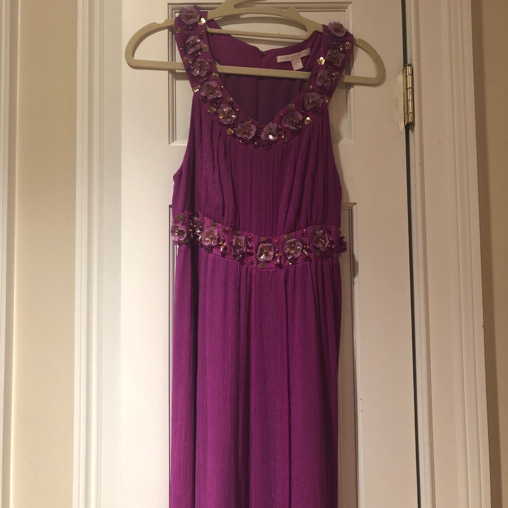 Rebecca Taylor Magenta beaded gown